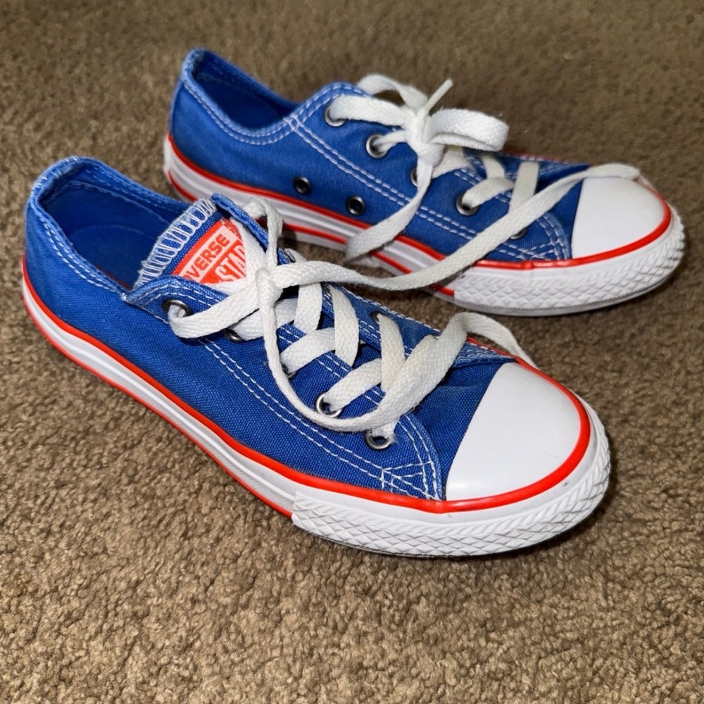 Converse Kids Blue and White Sneakers